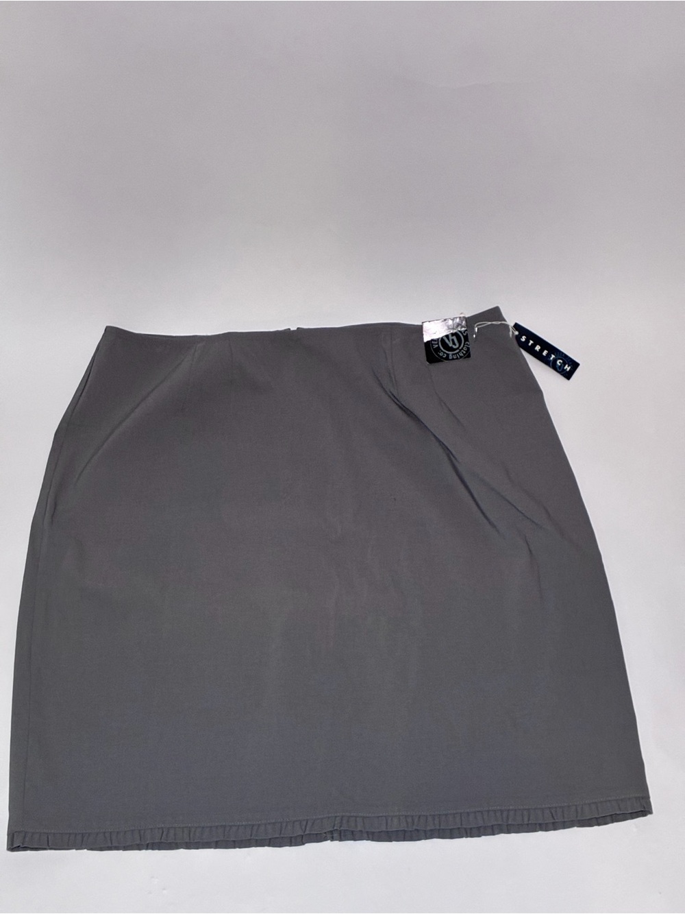 Venezia Midi Pull-On Skirt in Gray